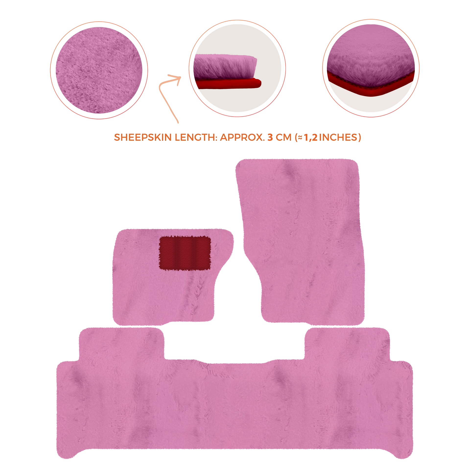 Luxury Sheepskin Floor Mats for Land Rover Discovery (2017-2026)