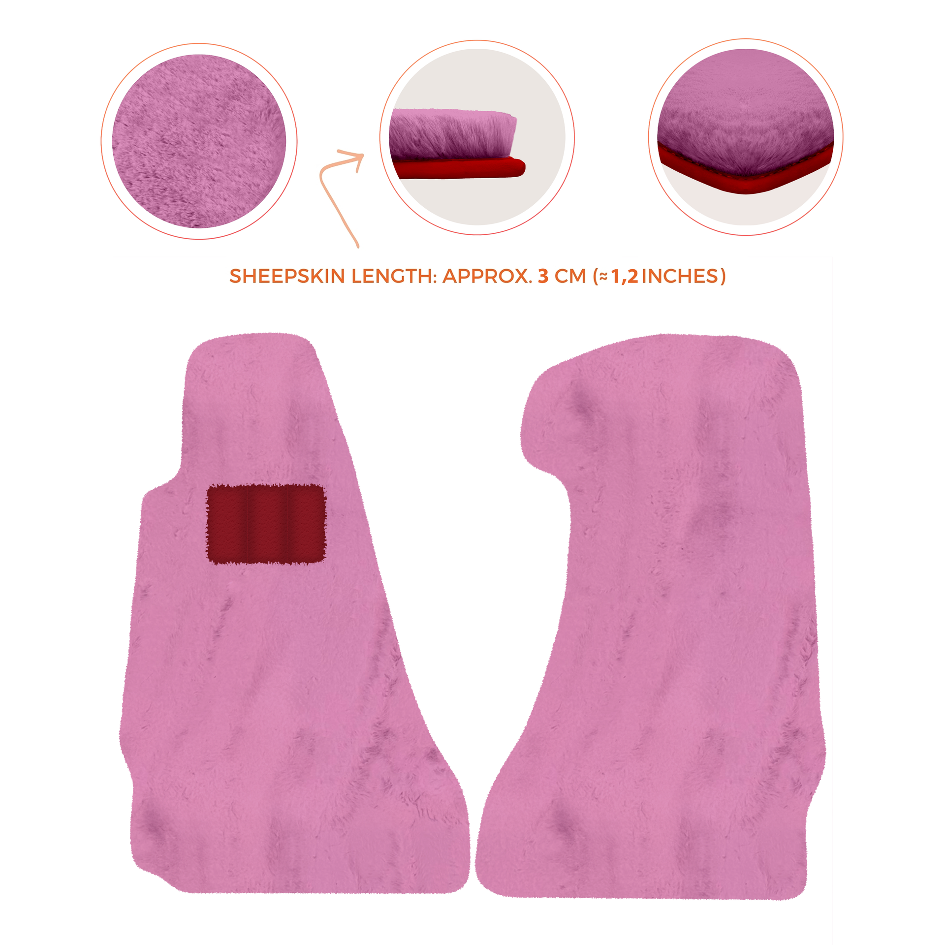 Premium Sheepskin Floor Mats for Aston Martin V8 Vantage (2006-2017)