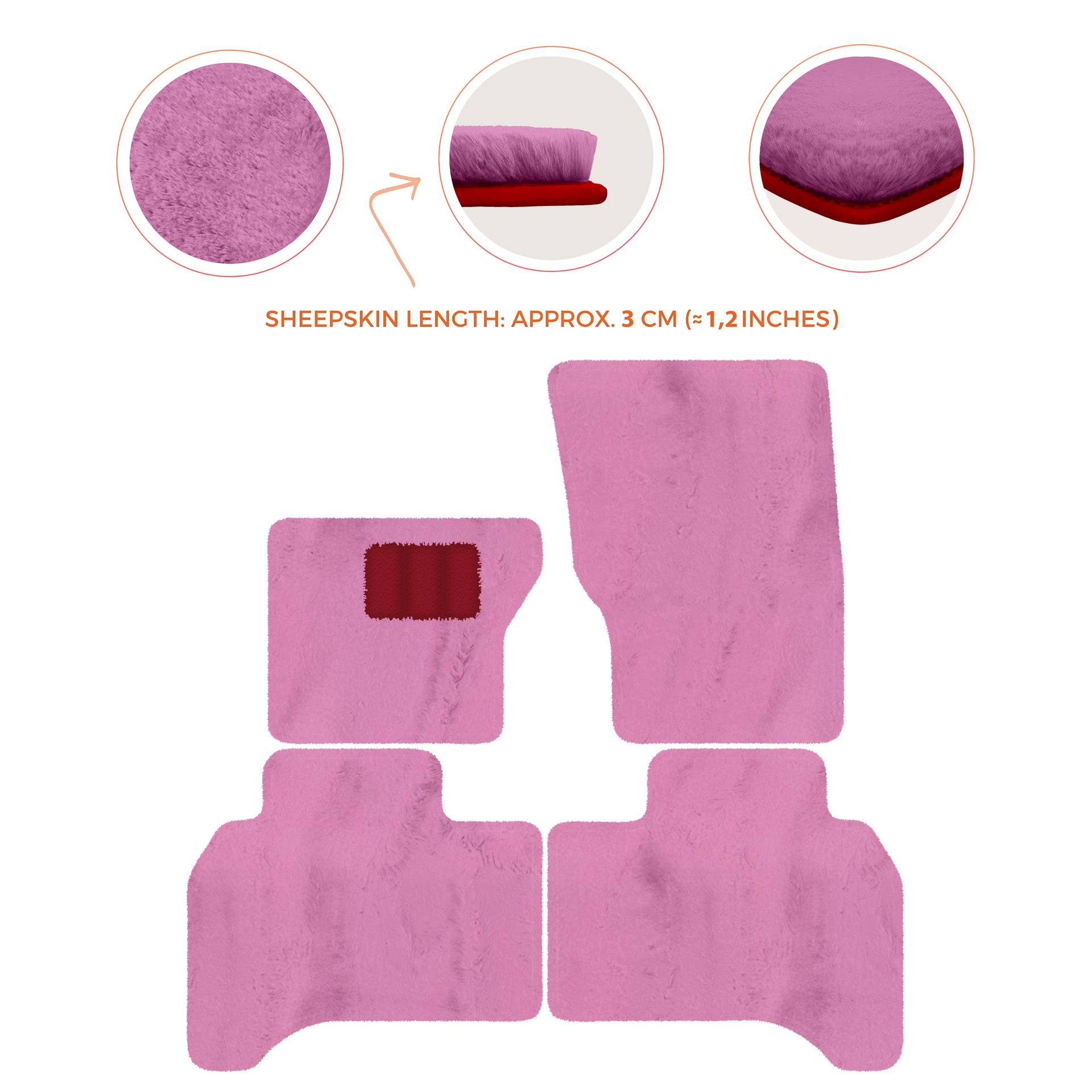 Premium Sheepskin Floor Mats for Range Rover Vehicles (2012-2022)