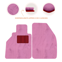 Tappetini in pelle di pecora per Porsche 986 Boxster (1996-2004) - Lunghezza della pelle di pecora, Varie opzioni di colore