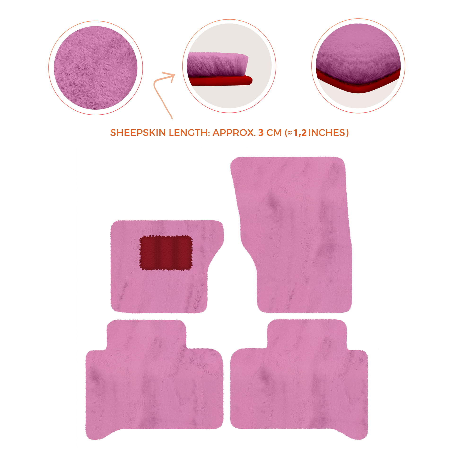 Luxury Sheepskin Floor Mats for Range Rover Velar (2017-2024)