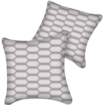 Customizable White Leather Pillows Set of 2 for All Vehicles