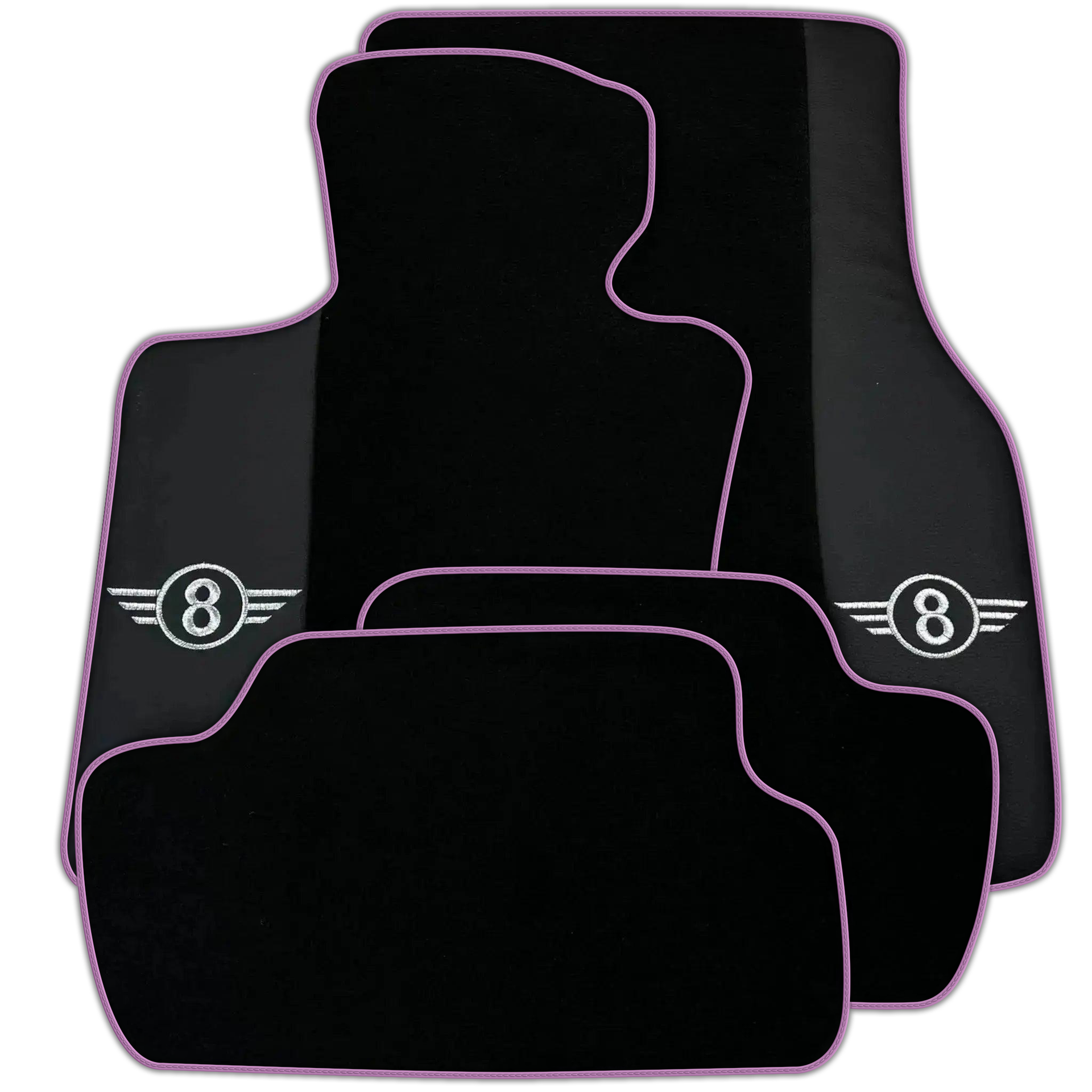 Black Floor Mats for Mini Cooper / One F56 3-Doors (2014-2023) Various Trim Colors