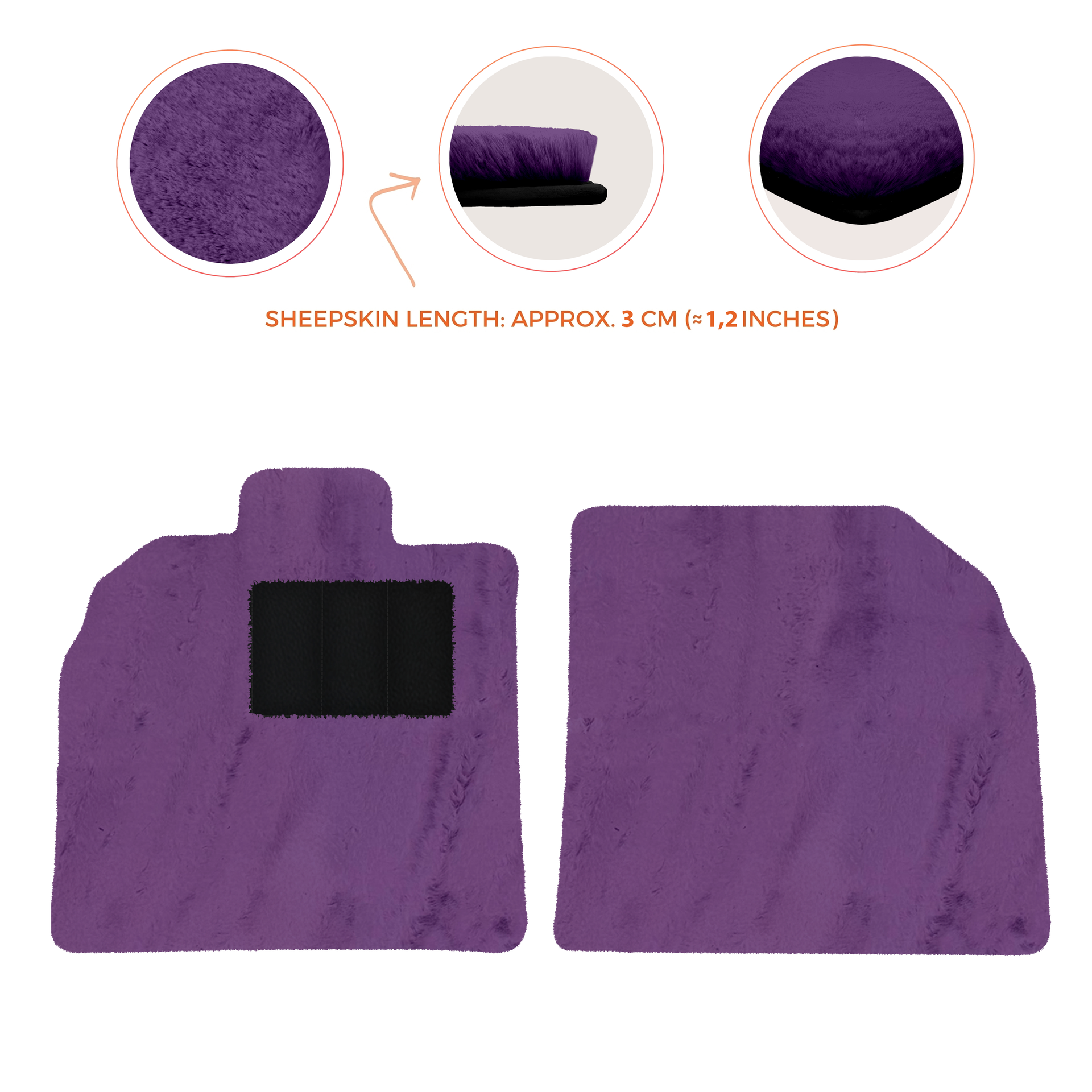 Customizable Black Floor Mats for Lamborghini Aventador SV | Orange Edition - AutoWin.EU