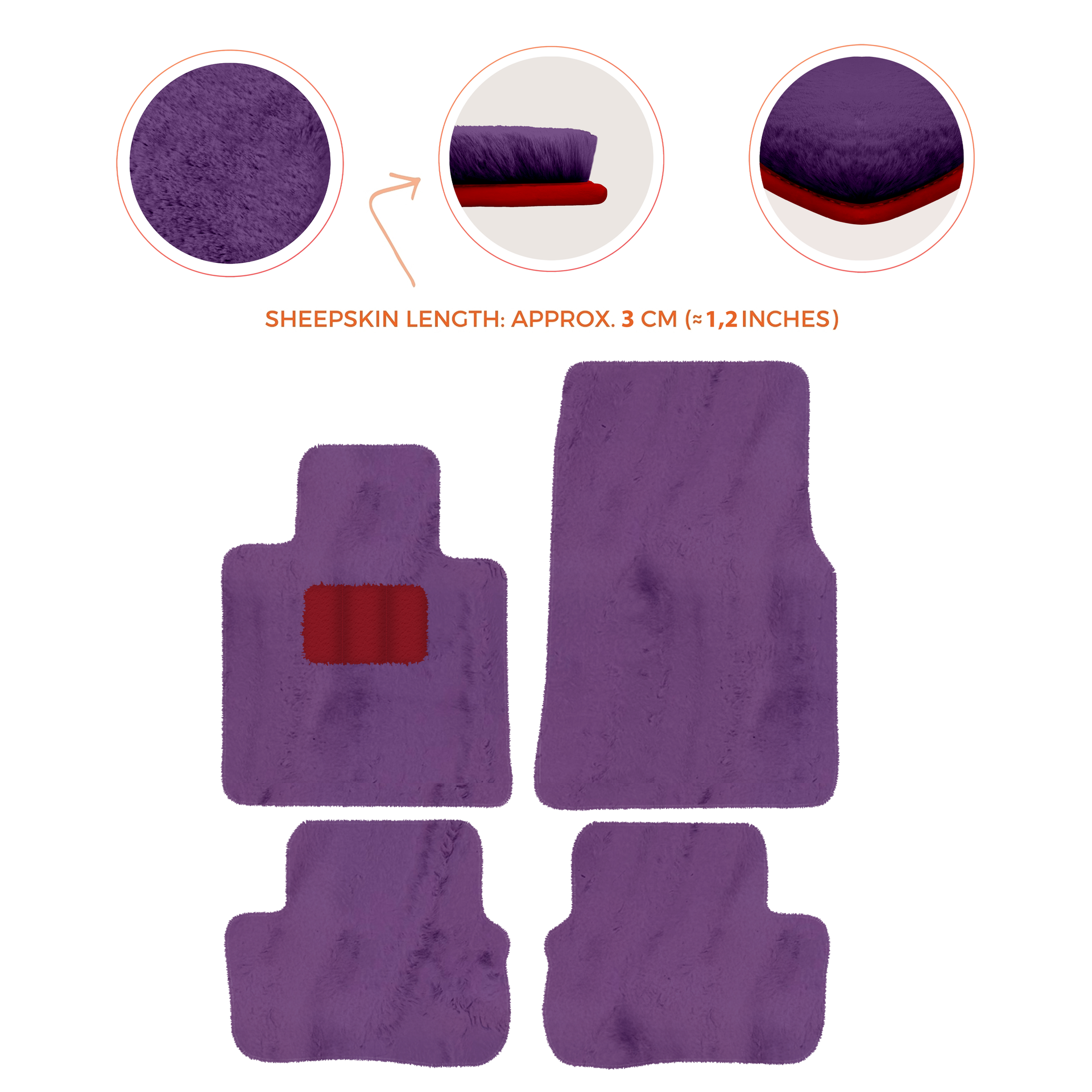 Premium Sheepskin Floor Mats for Rolls-Royce Cullinan (2018-2025)