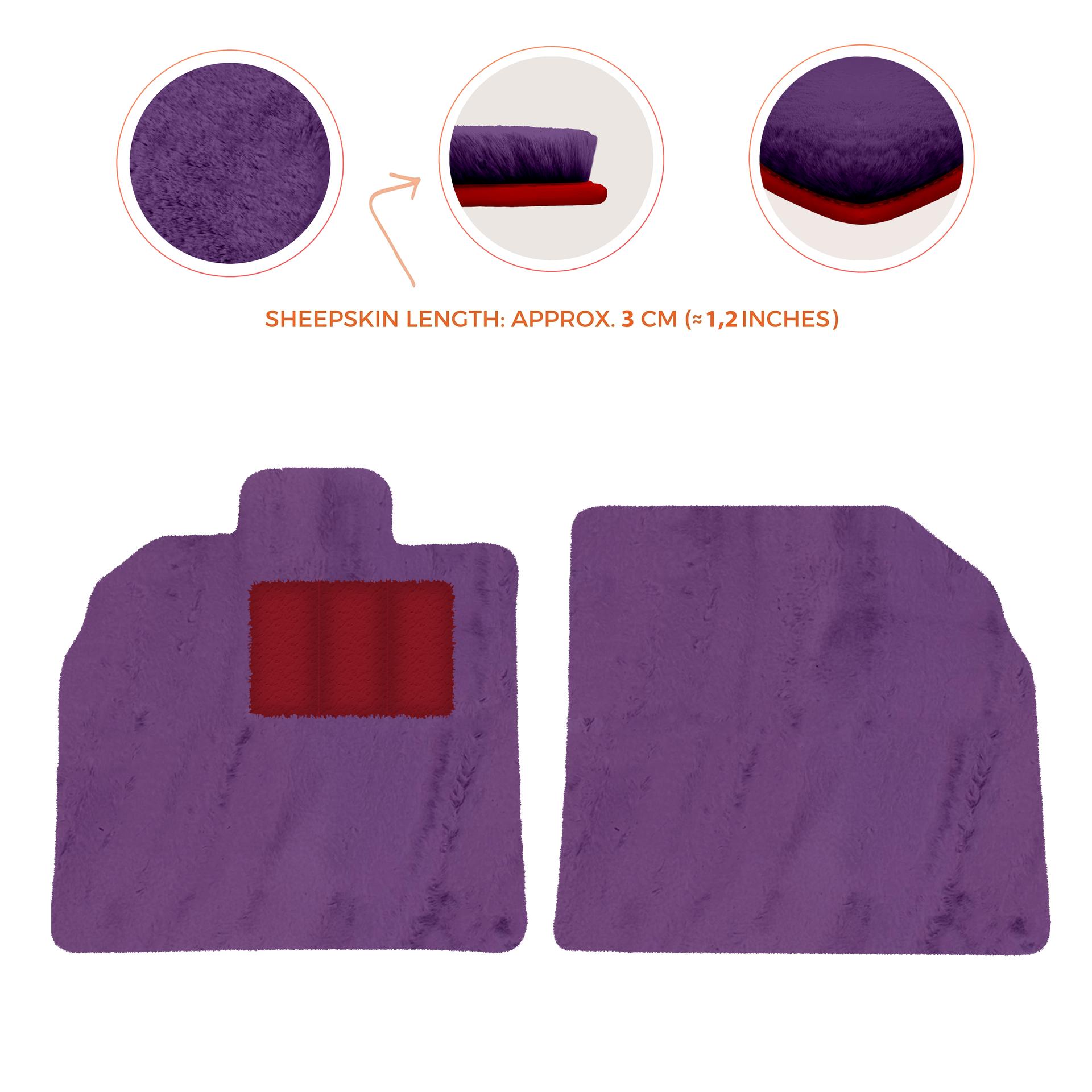 Customizable Black Floor Mats for Lamborghini Aventador SV | Orange Edition - AutoWin.EU