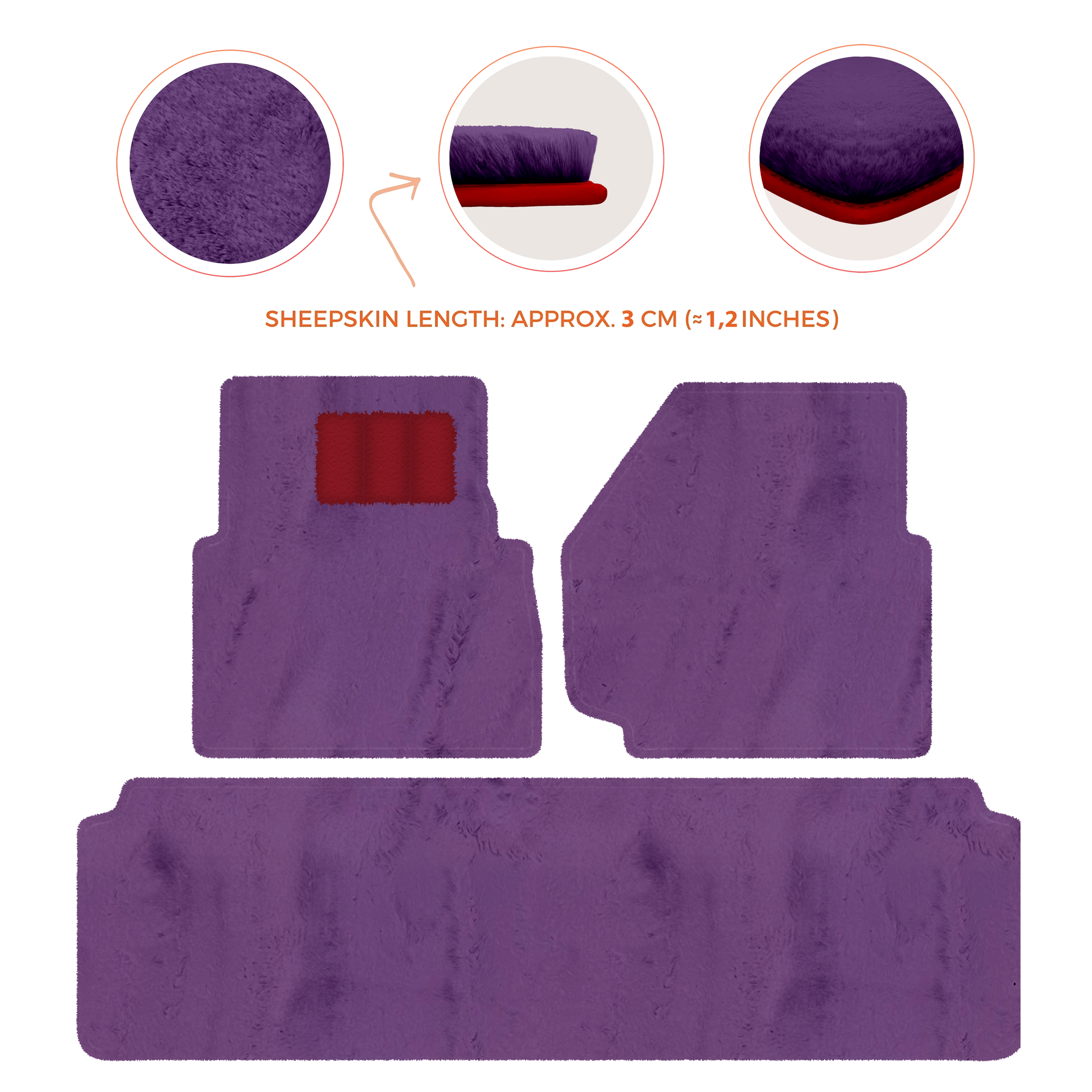 Luxurious Premium Sheepskin Floor Mats for Range Rover (2012-2022)