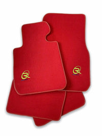 Red Floor Mats For BMW F74 Gran Coupe (2025-2026) ROVBUT Brand Tailored Set Perfect Fit Green SNIP Collection - AutoWin