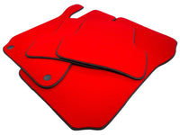 Red Floor Mats For Mercedes-Benz SL R231 2012–2020 Black Trim - AutoWin