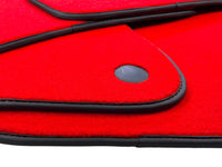 Red Floor Mats For Mercedes-Benz SL R231 2012–2020 Black Trim - AutoWin