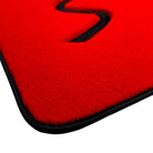 Red Floor Mats for Mini Cabrio F57 Convertible (2016-2023) - AutoWin