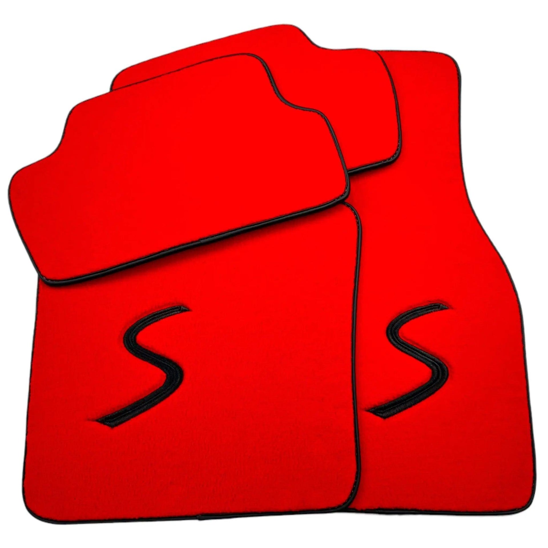 Red Floor Mats for Mini Countryman R60 (2010-2017) - AutoWin
