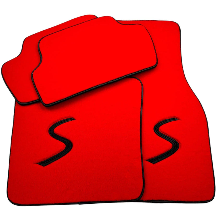Red Floor Mats for Mini Countryman R60 (2010-2017) - AutoWin