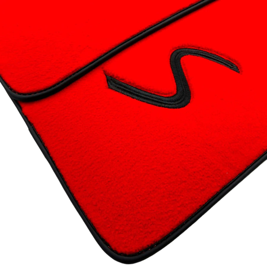 Red Floor Mats for Mini Countryman R60 (2010-2017) - AutoWin