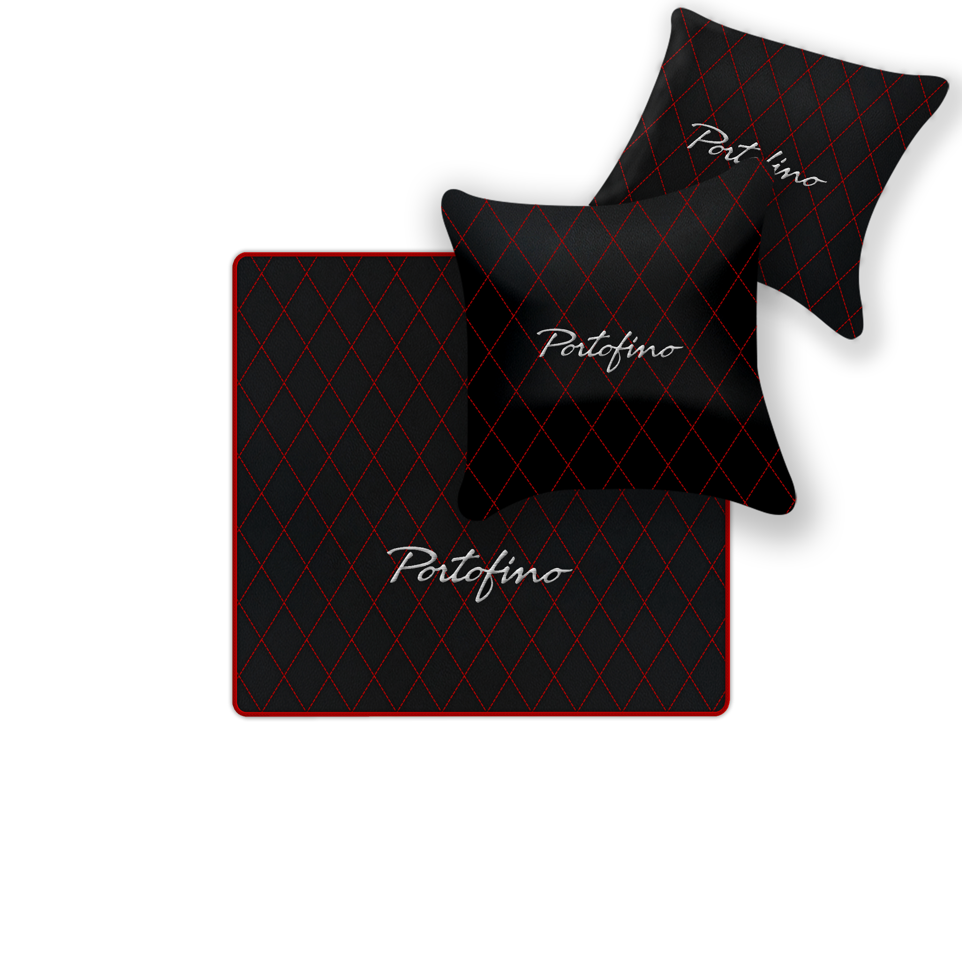 Custom Black Leather Floor Mats for Ferrari 812 Superfast (2018-2023)