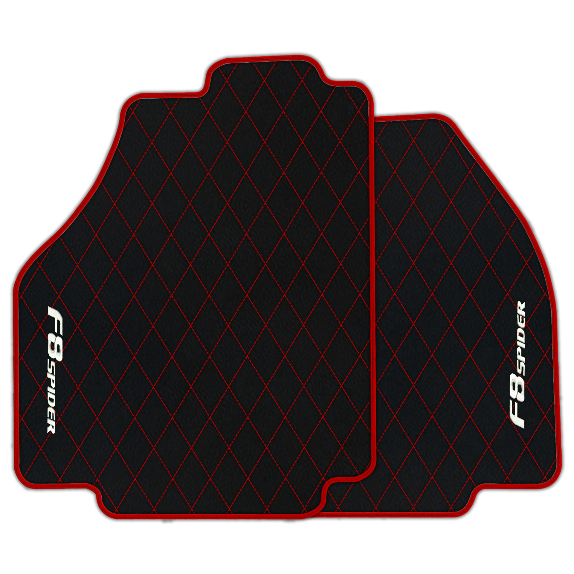 Premium Black Leather Floor Mats for Ferrari 456 (1992-2003)