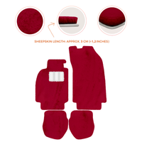 Sheepskin Floor Mats for Porsche 911 - 964 (1989-1994) - Sheepskin Length, Various Color Options