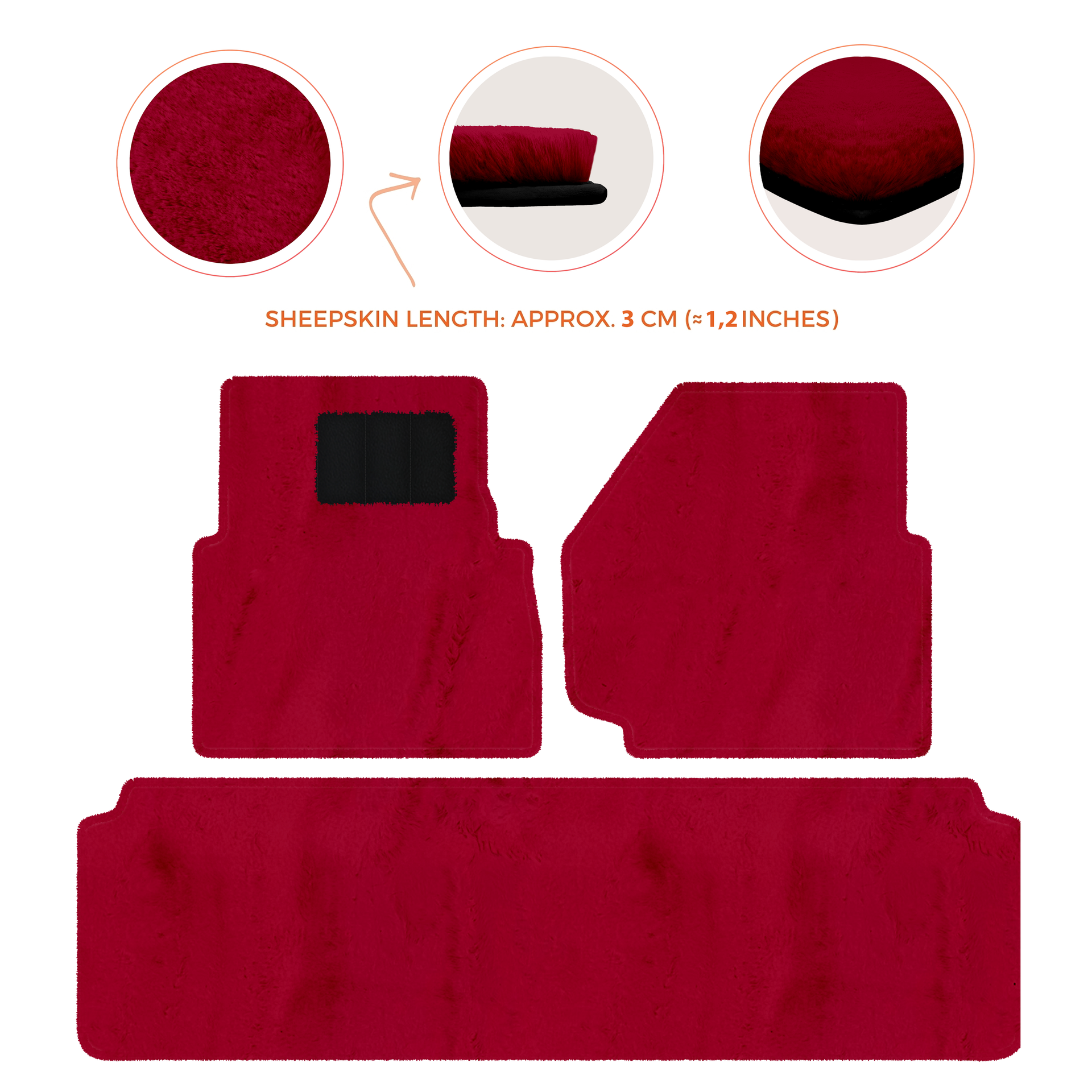 Luxurious Premium Sheepskin Floor Mats for Range Rover (2012-2022)