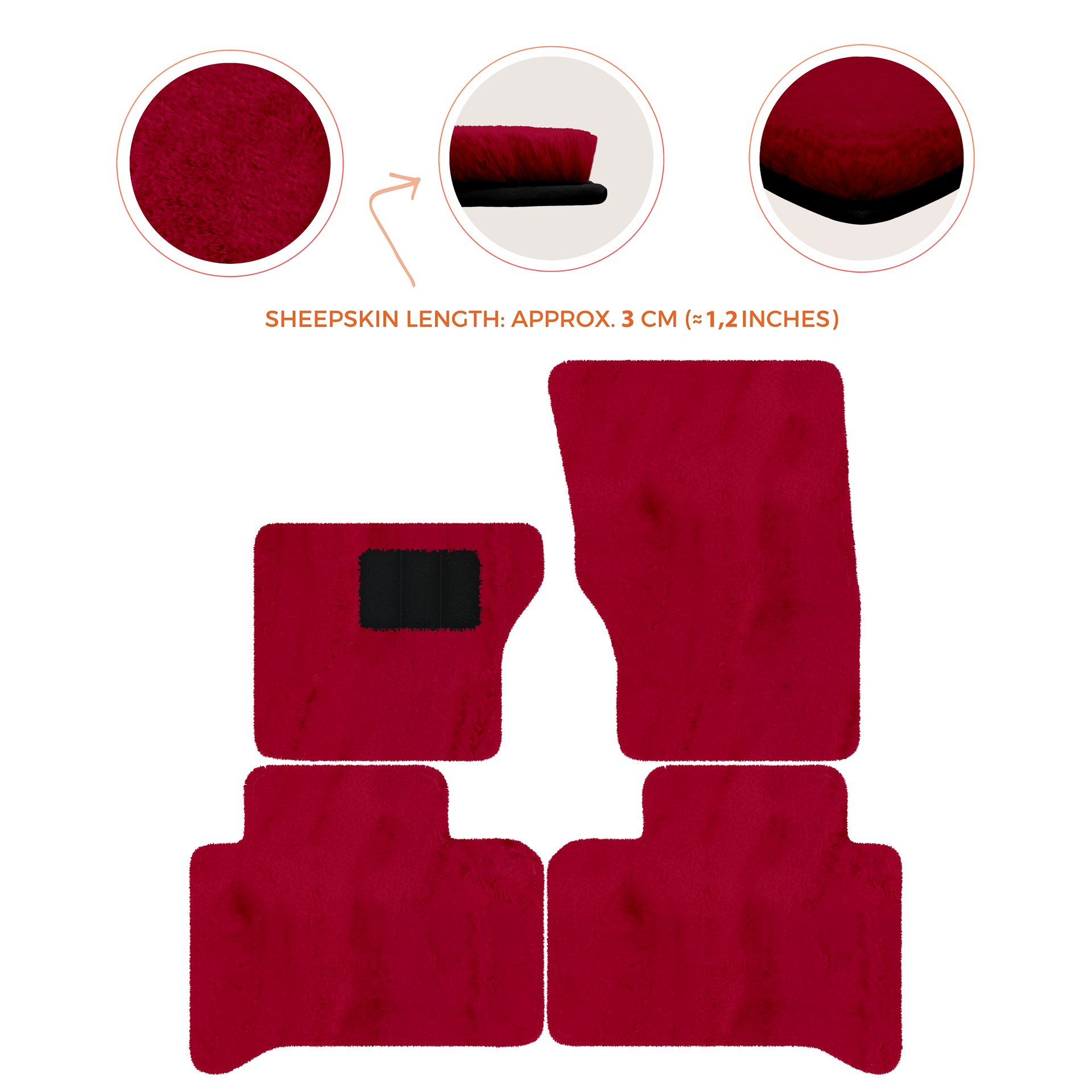 Luxurious Premium Sheepskin Floor Mats for Range Rover (2012-2022)