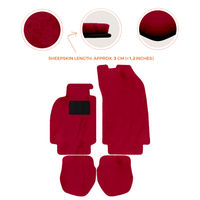 Sheepskin Floor Mats for Porsche 911 - 964 (1989-1994) - Sheepskin Length, Various Color Options