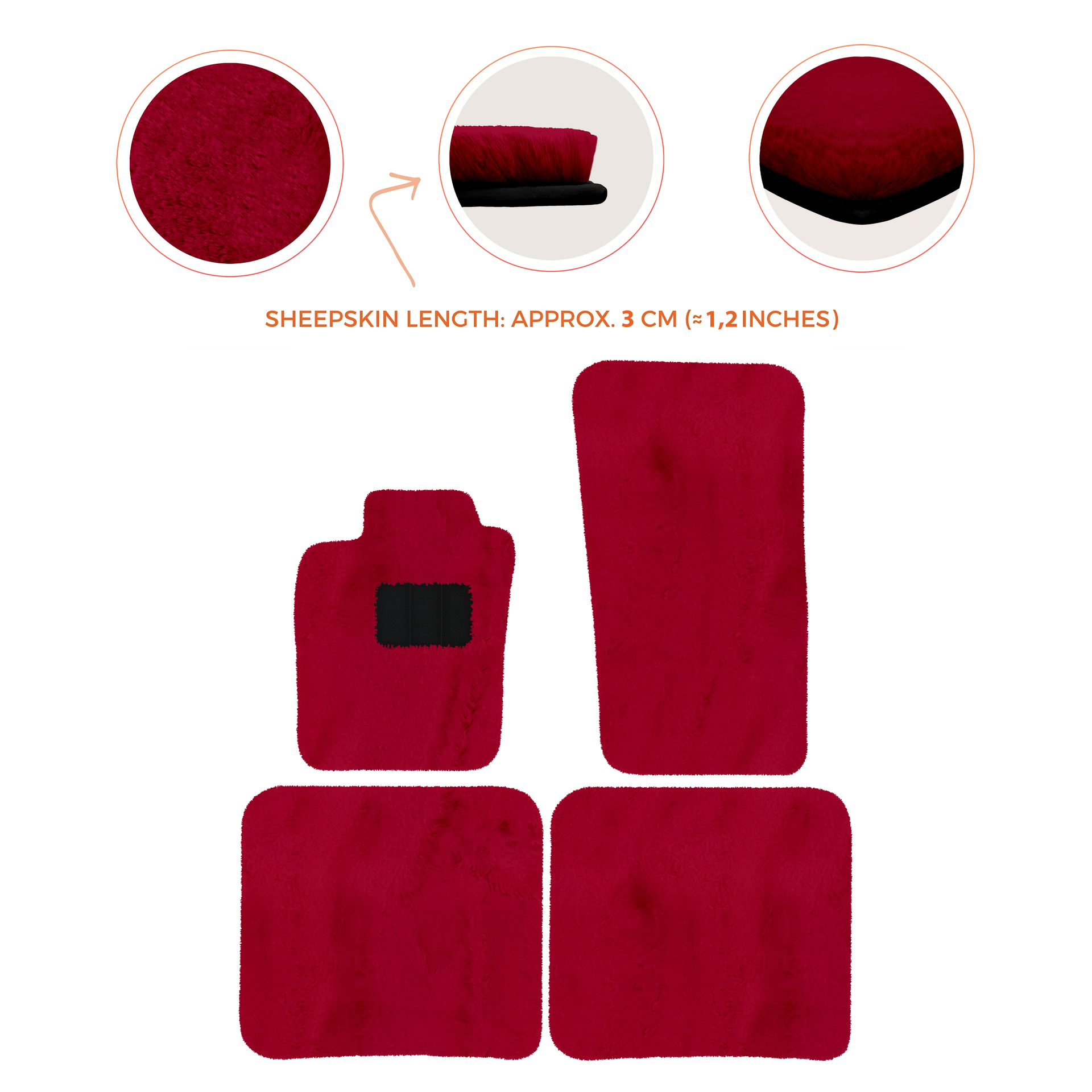 Premium Sheepskin Floor Mats for Bentley Bentayga (2015-2023)