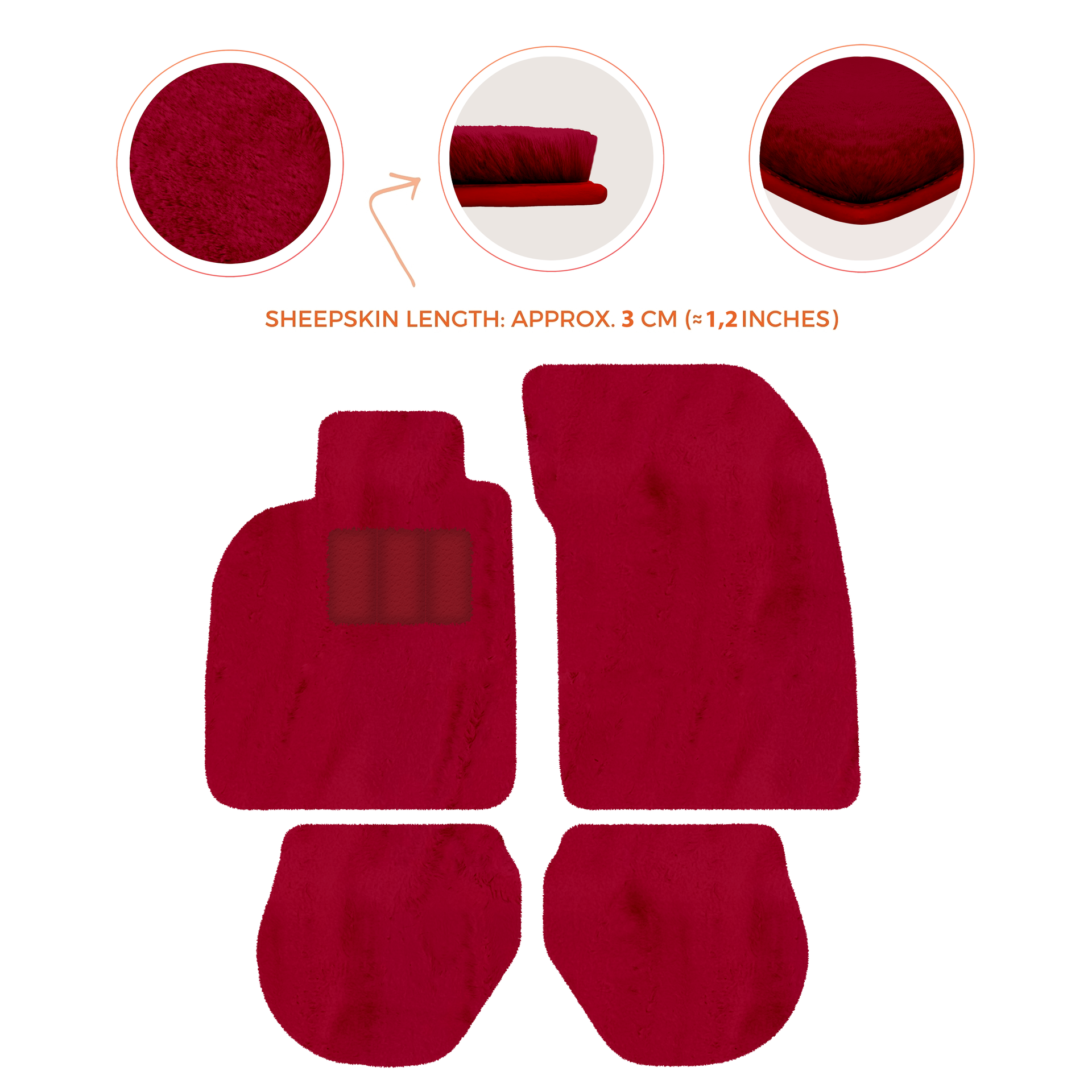 Tappetini auto in pelle personalizzabili con motivo a righe per Porsche 911 - 993 (1994-1998) - AutoWin