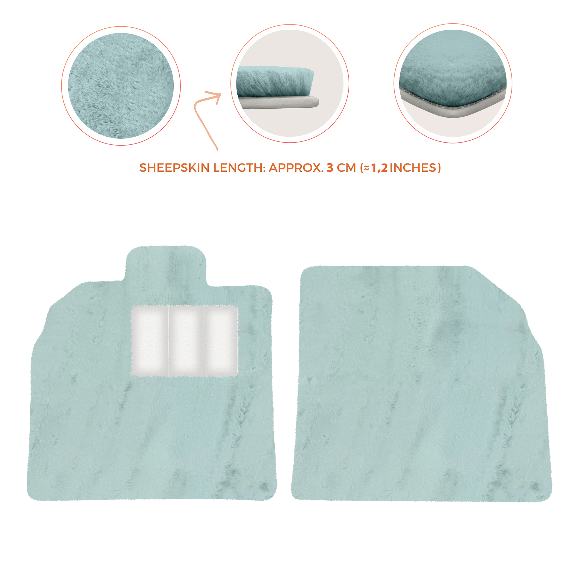 Customizable Black Floor Mats for Lamborghini Aventador SV | Orange Edition - AutoWin.EU