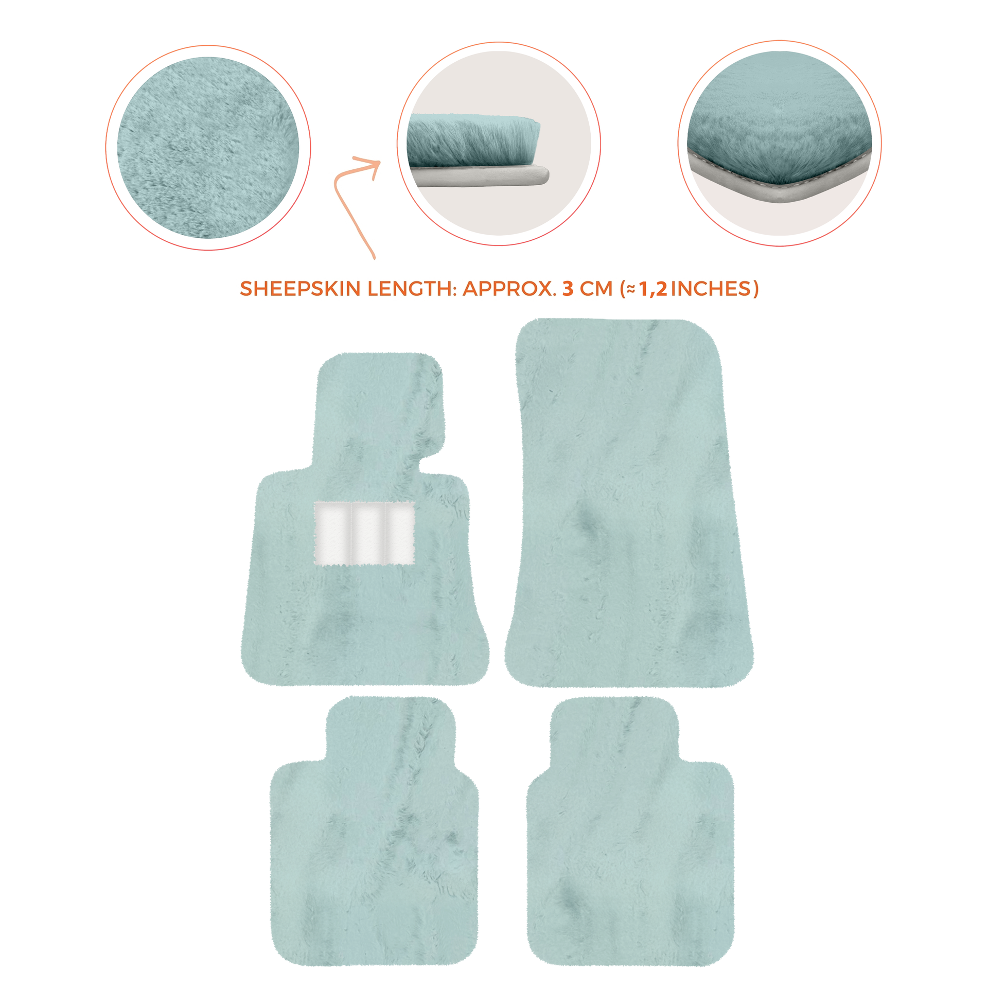 Luxury Sheepskin Floor Mats for Rolls-Royce Ghost Series I (2010-2014)