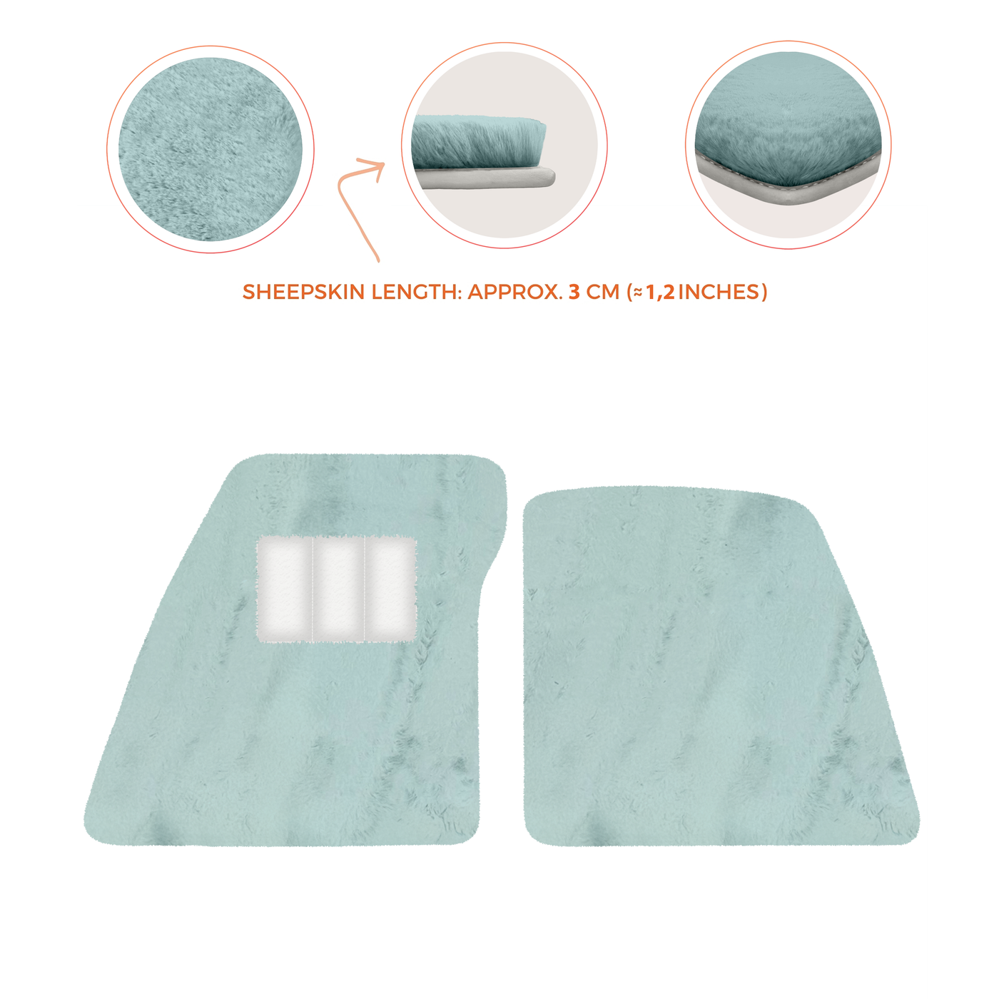 Premium Sheepskin Floor Mats for Ferrari 296 GTS (2022-2025)