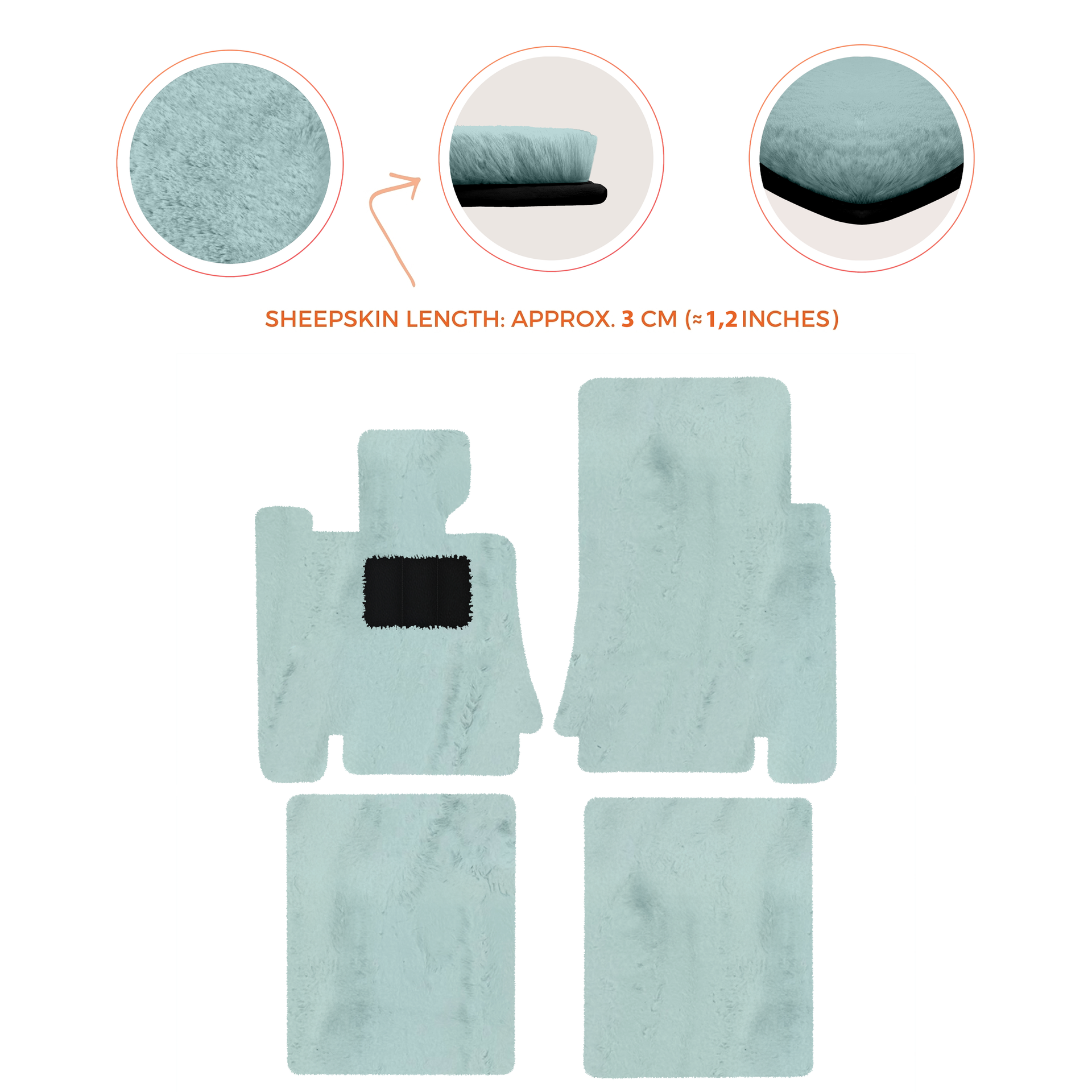 Premium Sheepskin Floor Mats for Bentley Mulsanne (2010-2020)