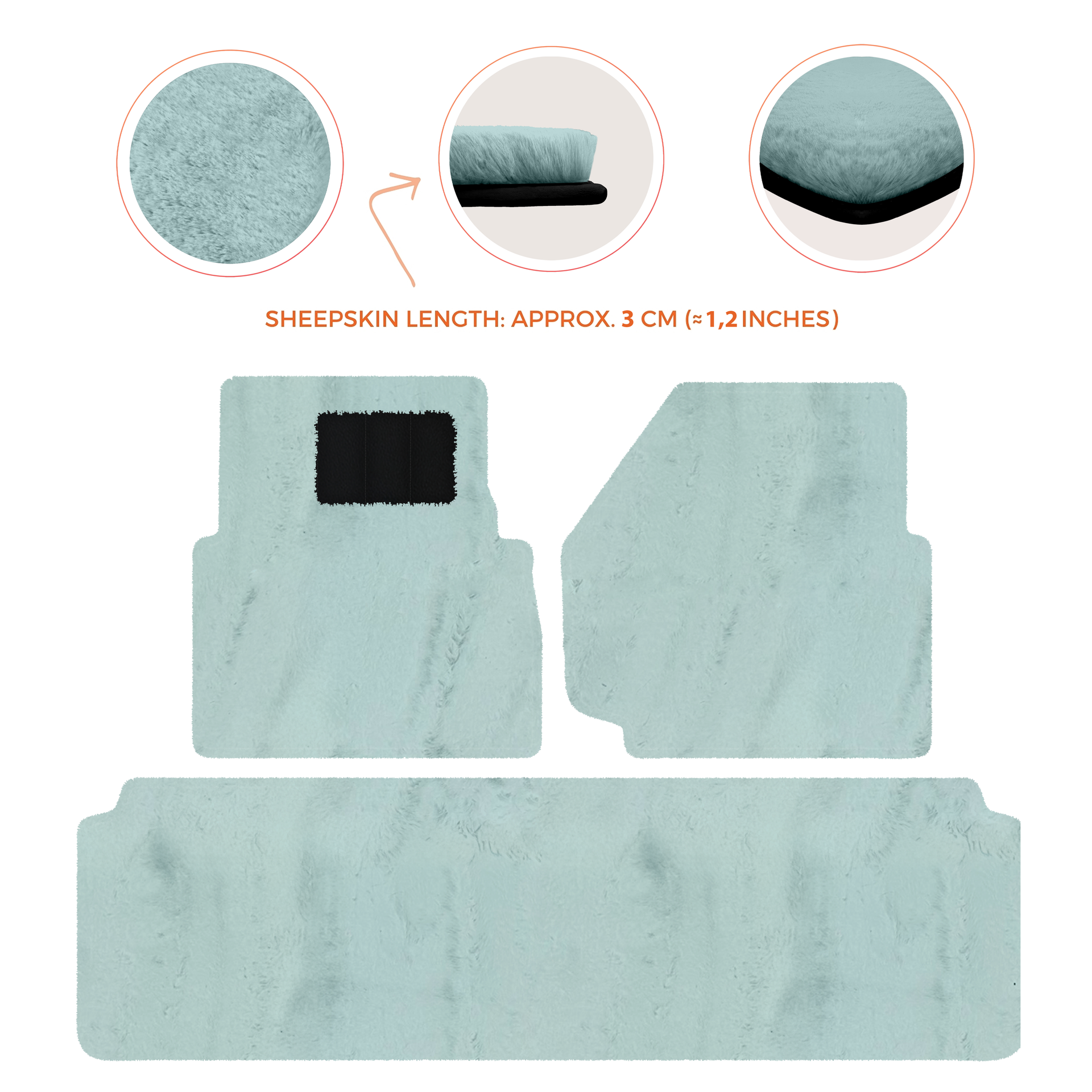 Luxurious Premium Sheepskin Floor Mats for Range Rover (2012-2022)