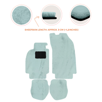 Sheepskin Floor Mats for Porsche 911 - 964 (1989-1994) - Sheepskin Length, Various Color Options