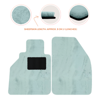 Tappetini in pelle di pecora per Porsche 986 Boxster (1996-2004) - Lunghezza della pelle di pecora, Varie opzioni di colore
