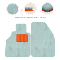 Tappetini in pelle di pecora per Porsche 986 Boxster (1996-2004) - Lunghezza della pelle di pecora, Varie opzioni di colore