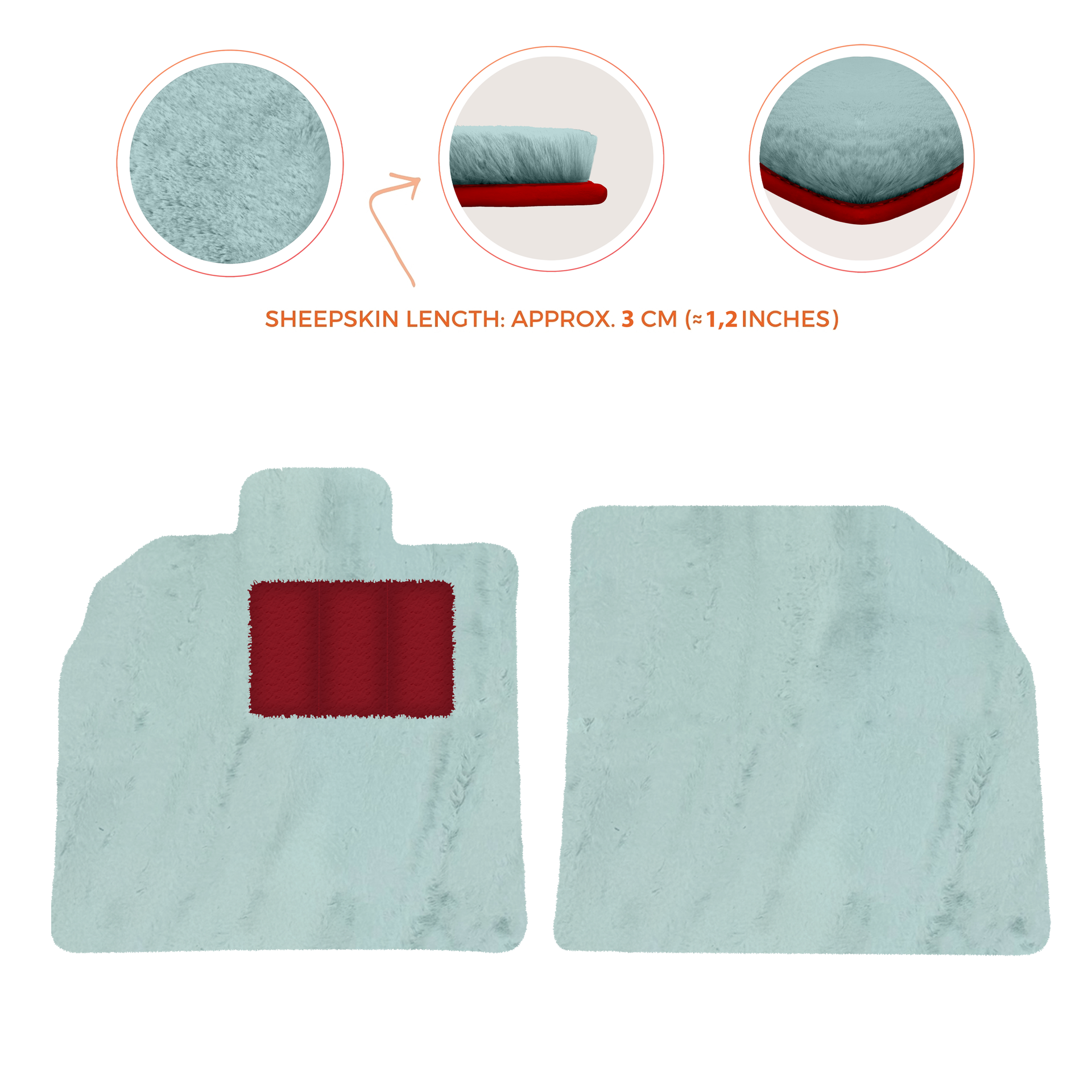 Customizable Black Floor Mats for Lamborghini Aventador SV | Orange Edition - AutoWin.EU