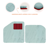 Sheepskin Floor Mats for Aston Martin Vulcan (2015-2016) Track Car - Luxury