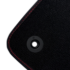 Black Floor Mats for Lamborghini Urus with Bordeaux Alcantara Leather