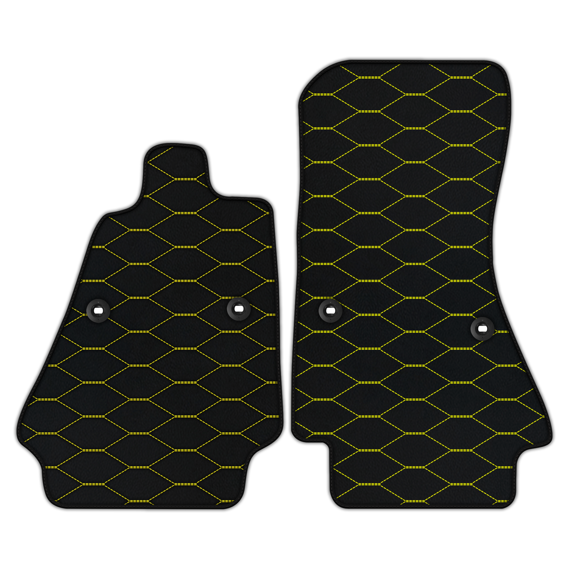 Customizable Leather Floor Mats with Viper Hex Pattern for Bugatti Chiron (2016-2022)