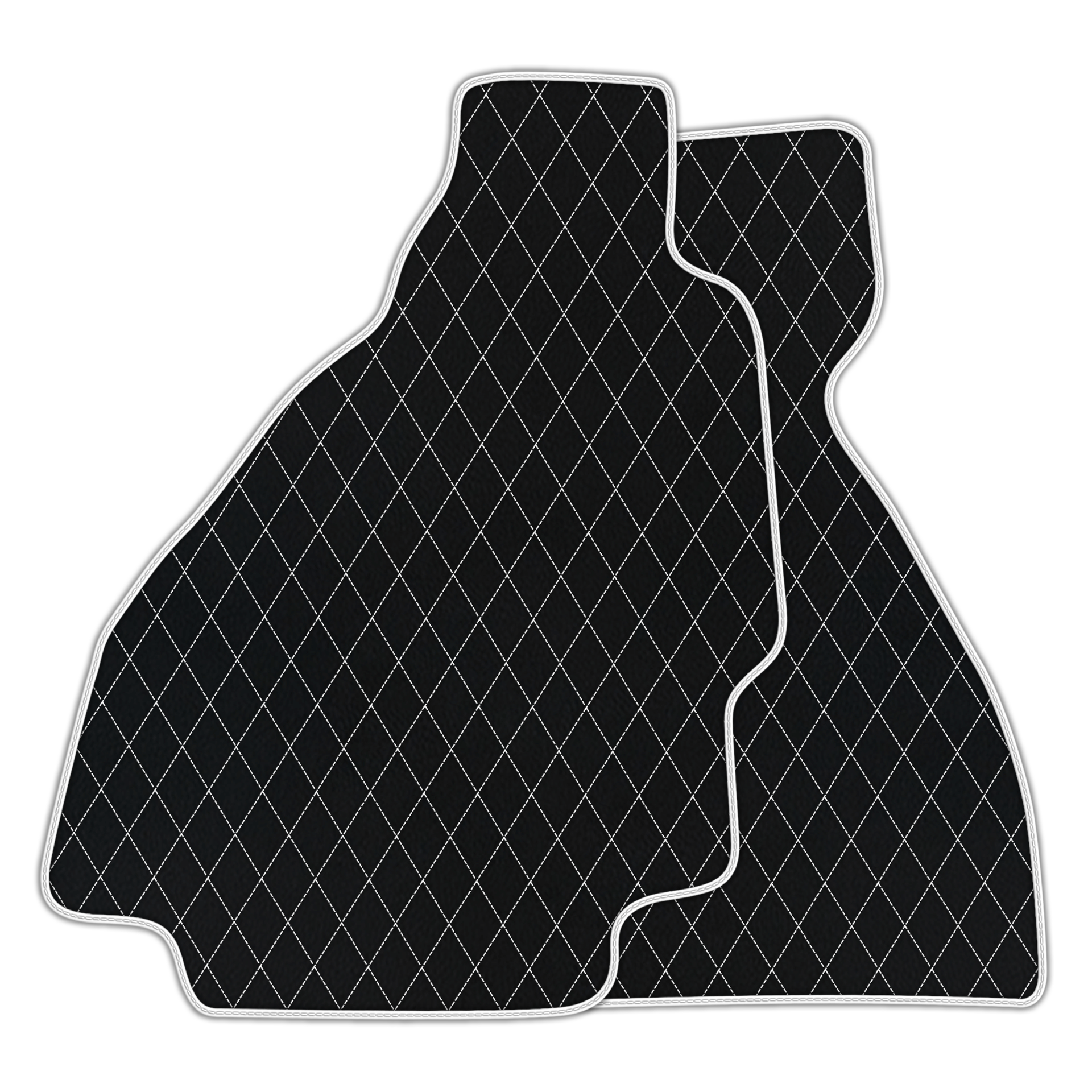 Premium Black Leather Floor Mats for Ferrari 328 GTS (1985-1989)