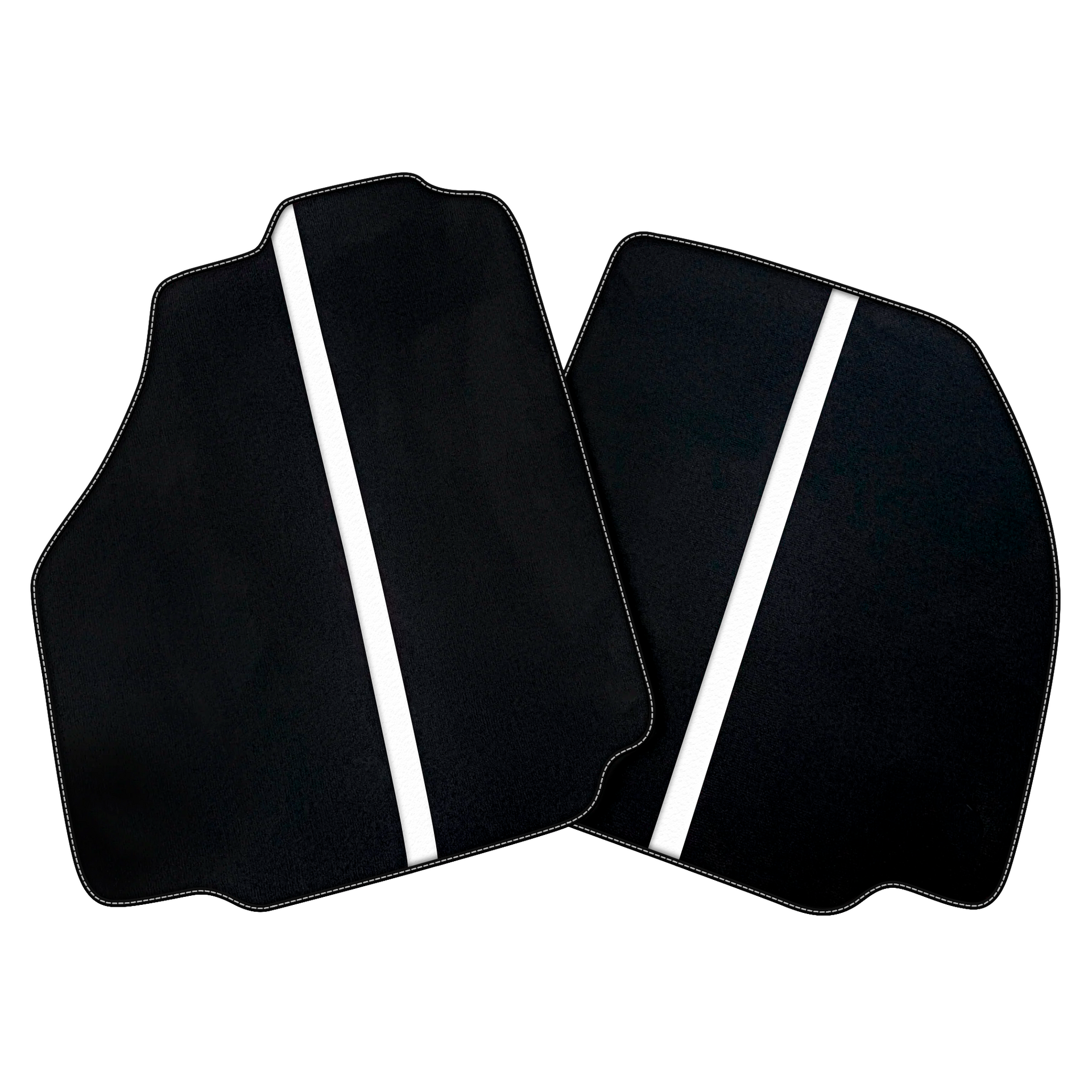 Black Car Floor Mats with Leather Line for Ferrari 488 Spider (2016-2022) | Various Colors