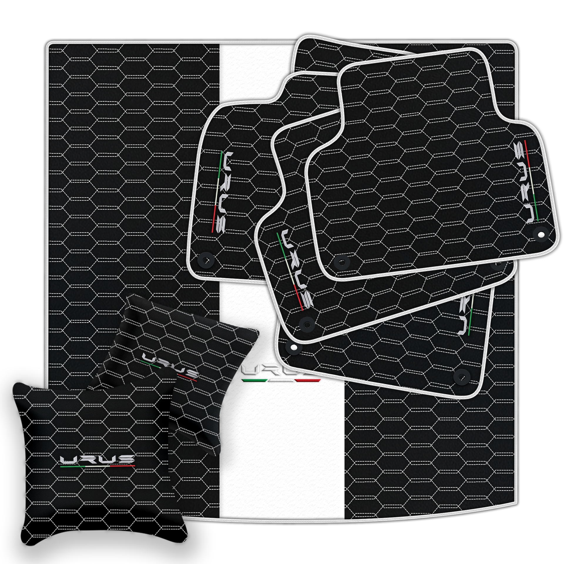 Tapis de voiture personnalisables pour Lamborghini Urus en bleu foncé - AutoWin.EU