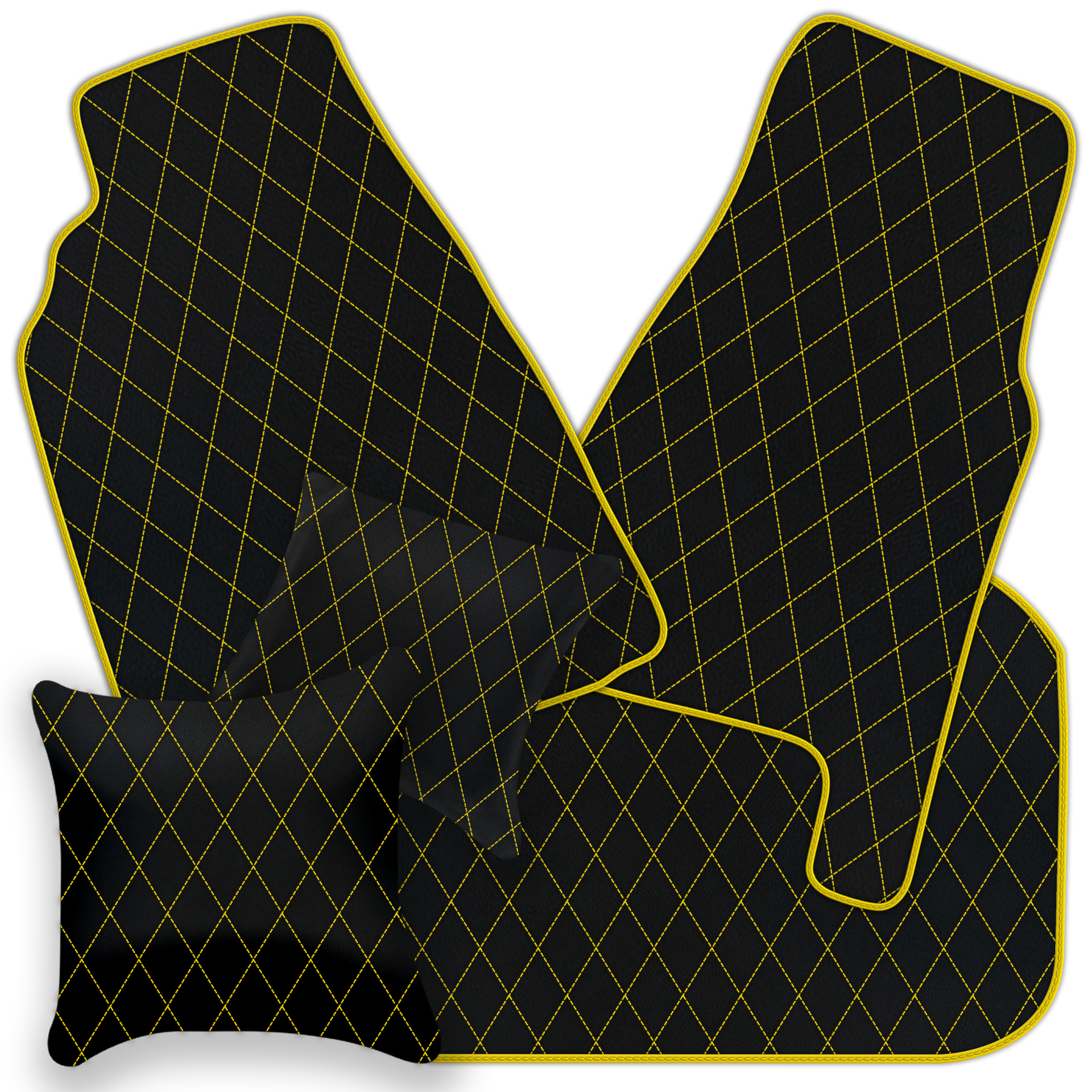 Premium Black Leather Floor Mats for Ferrari 458 Italia (2009-2015)