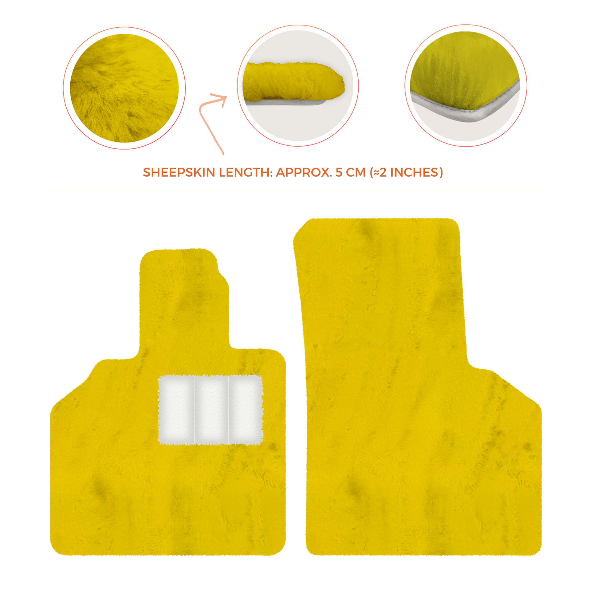 Premium Sheepskin Floor Mats for Lamborghini Aventador (2012-2022)