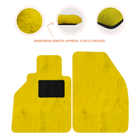 Tappetini in pelle di pecora per Porsche 986 Boxster (1996-2004) - Lunghezza della pelle di pecora, Varie opzioni di colore