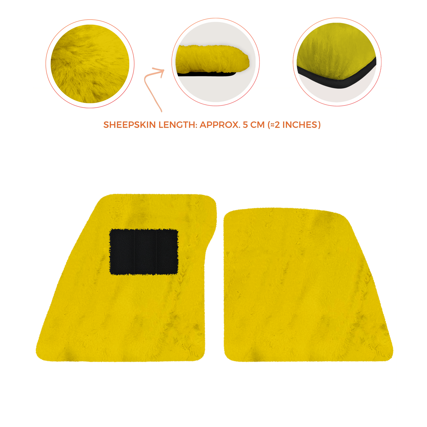 Premium Sheepskin Floor Mats for Ferrari 296 GTS (2022-2025)