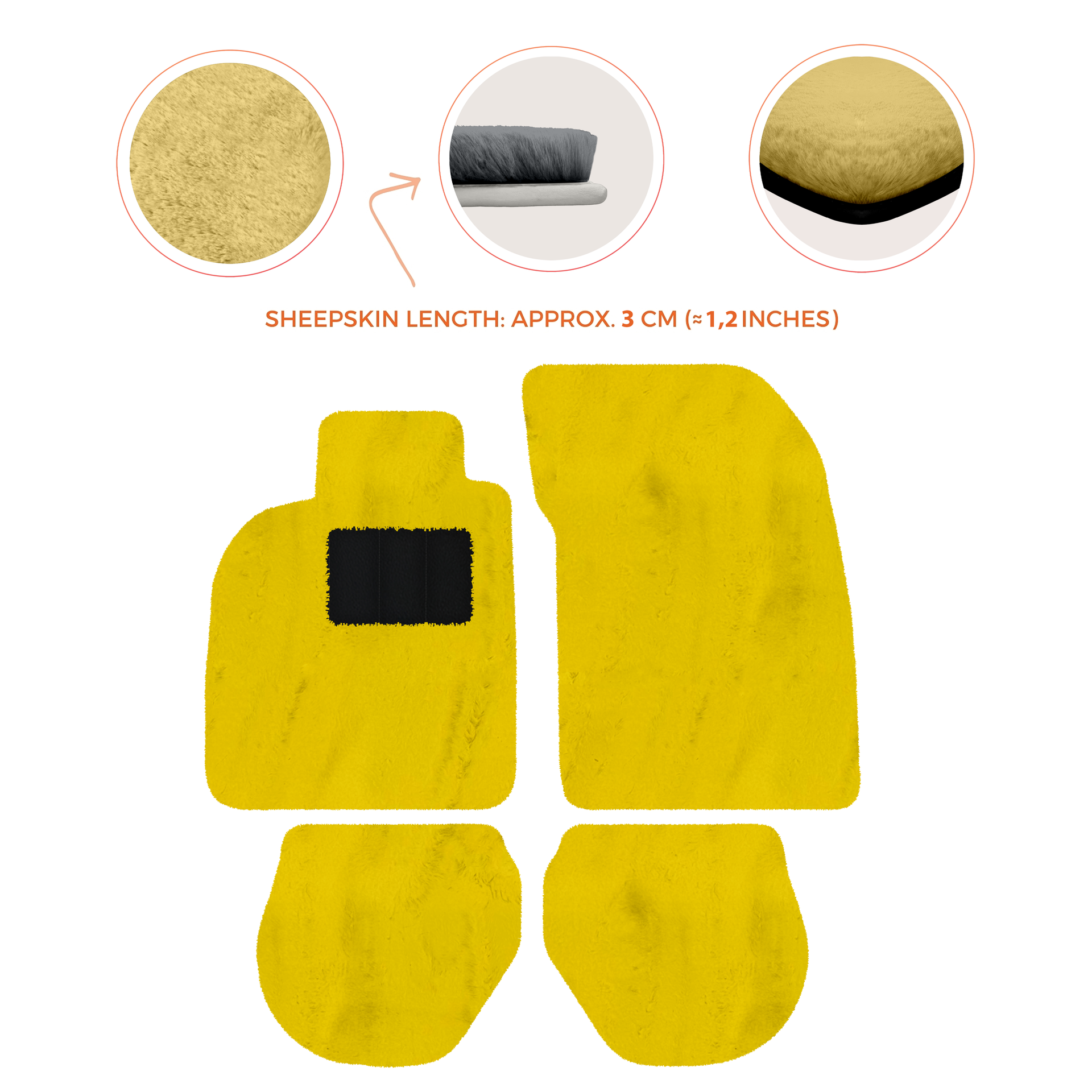 Tappetini auto in pelle personalizzabili con motivo a righe per Porsche 911 - 993 (1994-1998) - AutoWin