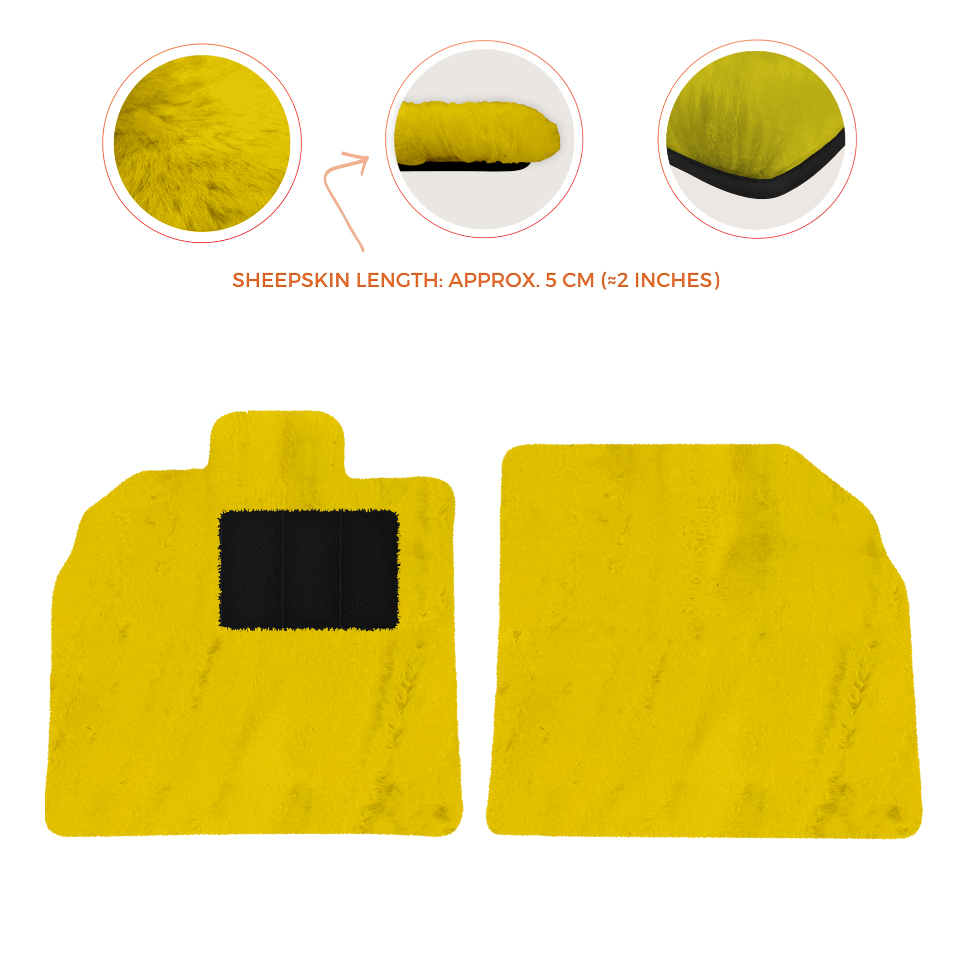 Customizable Black Floor Mats for Lamborghini Aventador SV | Orange Edition - AutoWin.EU