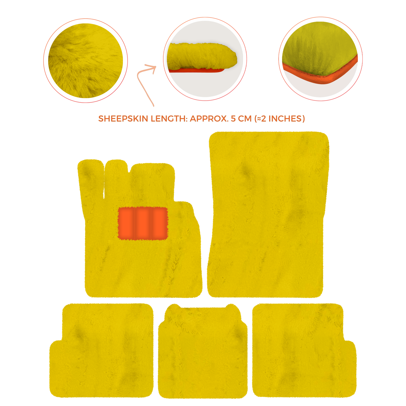 Premium Sheepskin Floor Mats for Ferrari 296 GTS (2022-2025)