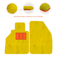 Tappetini in pelle di pecora per Porsche 986 Boxster (1996-2004) - Lunghezza della pelle di pecora, Varie opzioni di colore