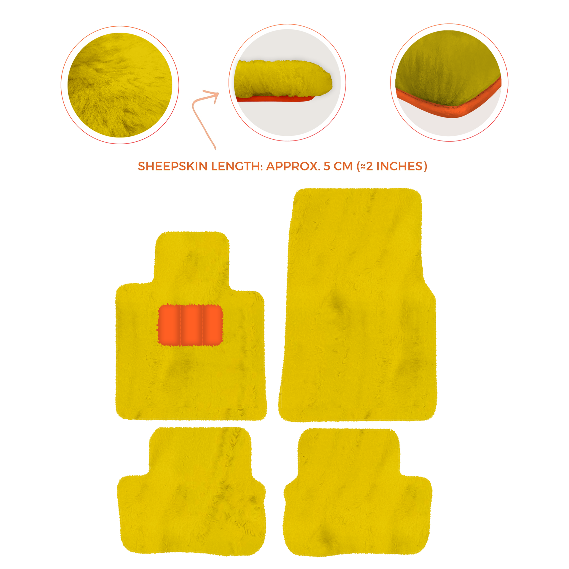 Premium Sheepskin Floor Mats for Rolls-Royce Cullinan (2018-2025)